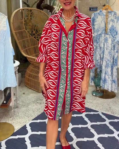 Kleid Bohemian Hemd