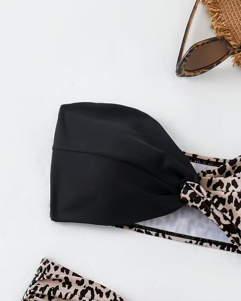 Bikini Bralette Leopardenprint