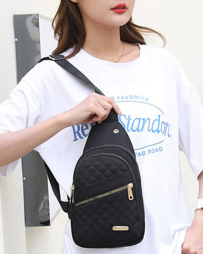Tasche Damen Mode Bestickt Gesteppt Brust