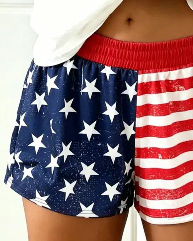 Hose Flagge Print Sport