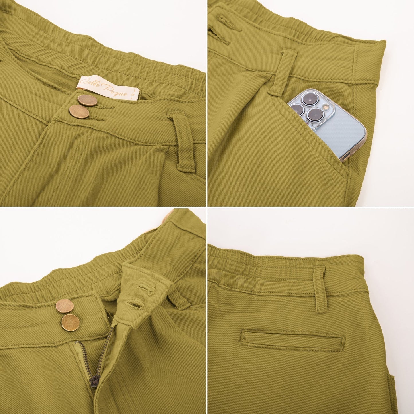 Retro charm: 'Verde' shorts in vintage green