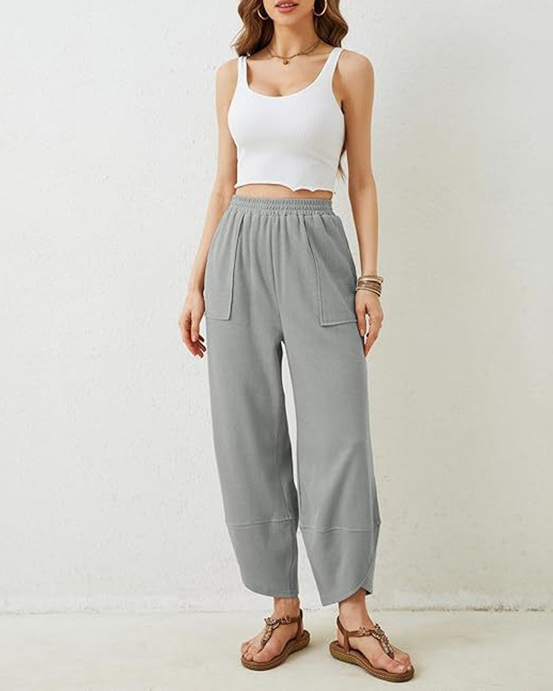 Hose Damen Haremshose Weites Bein