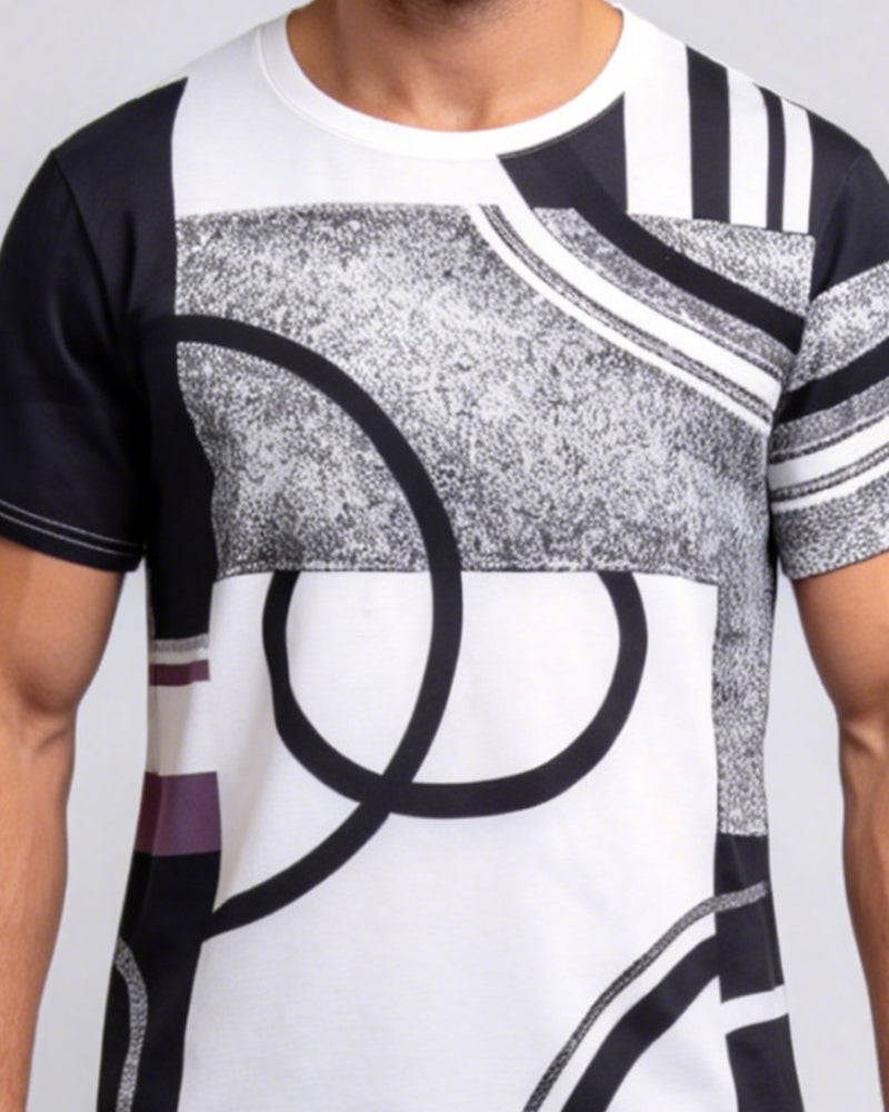 T-Shirt Für Herren – Lässig Mit Rundhalsausschnitt
