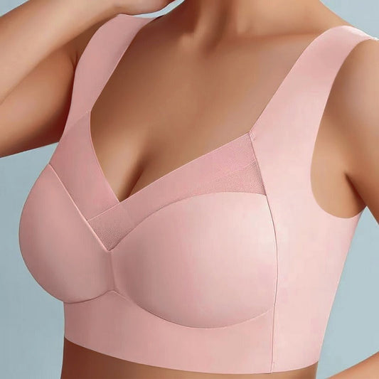 Nahtlos für Frauen Sexy Hochschieben Bralette Ultradünner BH Sportweste
