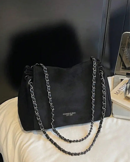 Tasche Einfach Wildleder Umhängetasche Schulter
