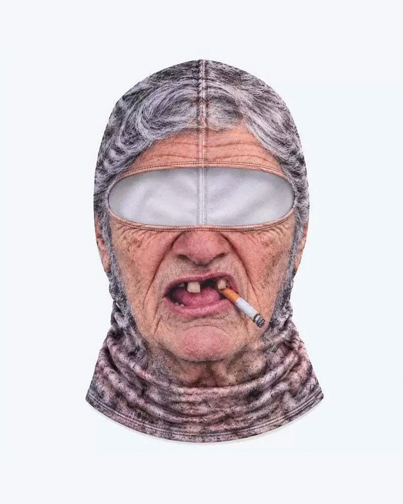 Maske Lustig 3d Mürrischer Alter Mann Ski