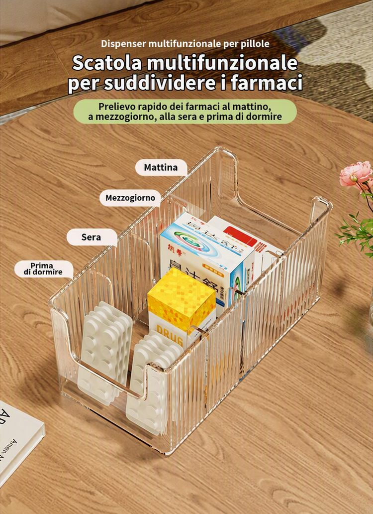 🔥Transparenter, teleskopischer Medikamentenhalter – ausziehbar, perfekt zum Aufräumen Ihres Schranks 💊🗄️