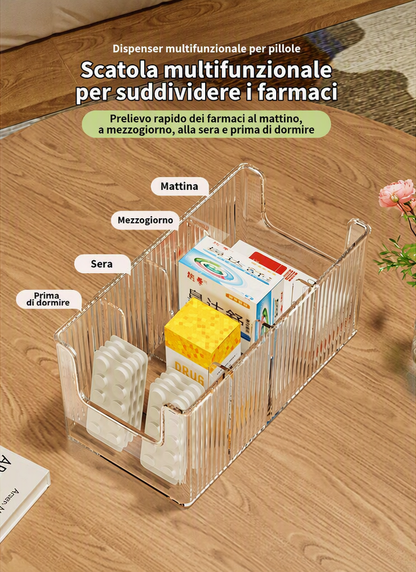 🔥Transparenter, teleskopischer Medikamentenhalter – ausziehbar, perfekt zum Aufräumen Ihres Schranks 💊🗄️