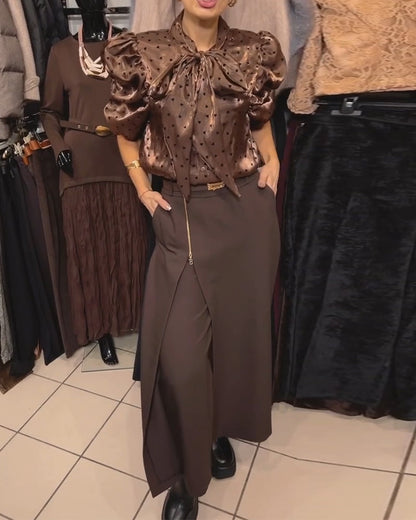 Rockhose stylisch Reißverschluss-Design lässig