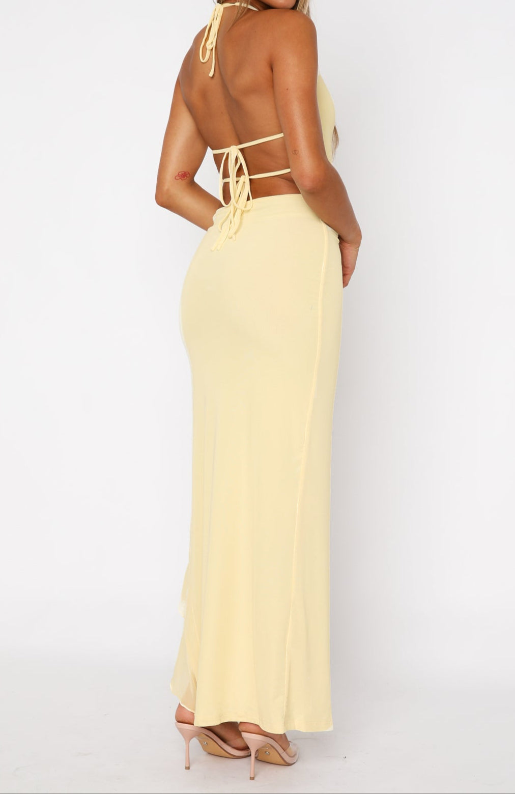 Robe longue Monserrat citron