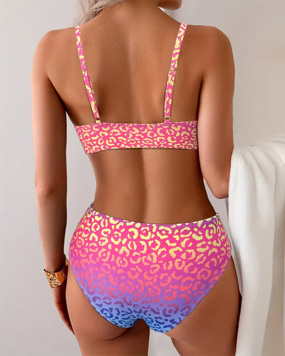 Bikini Stilvoller Animal-Print