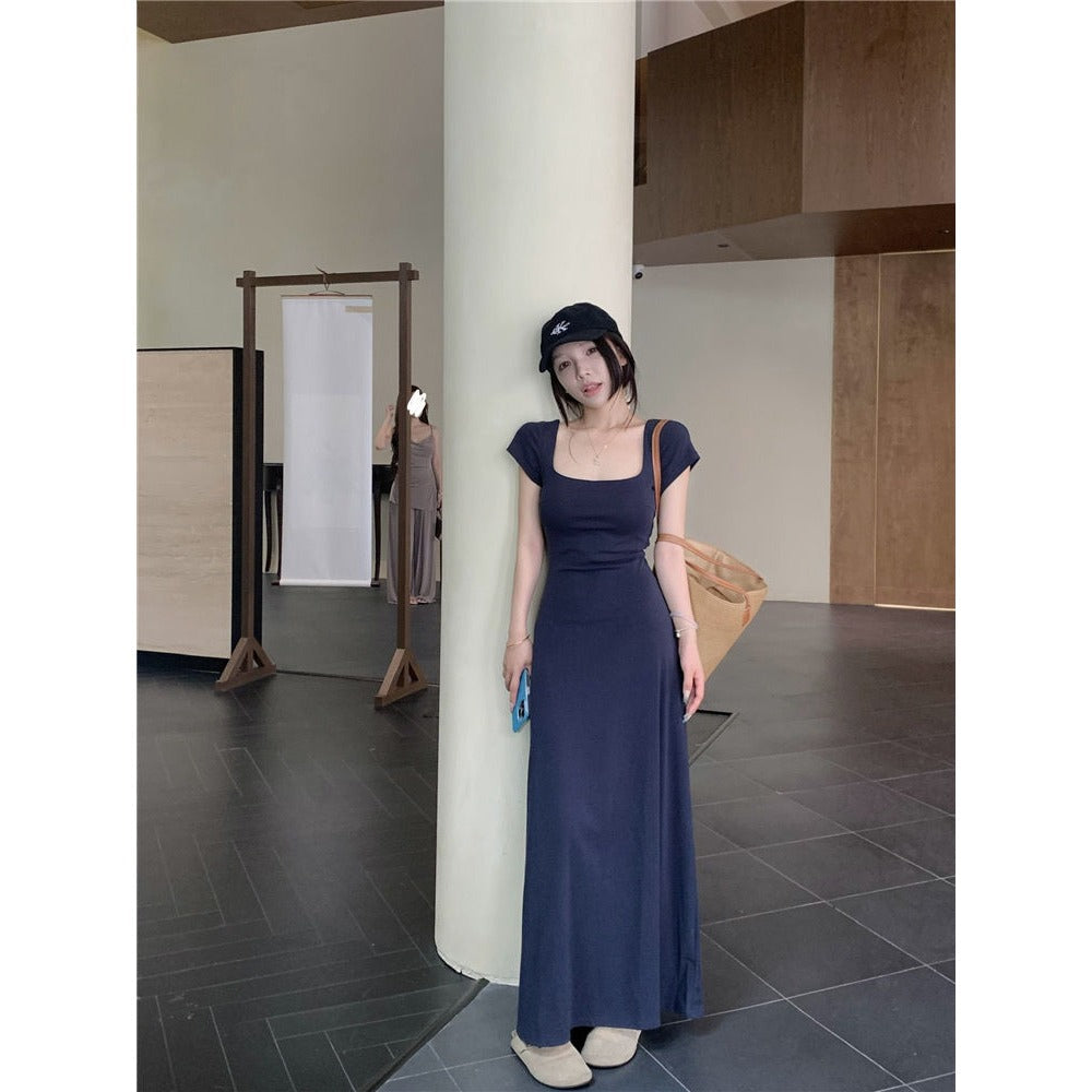 Short Sleeve Maxi Dress for Women - Amalia