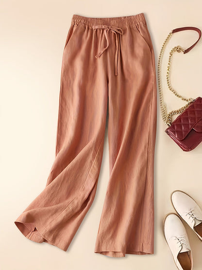 Pantalon en lin gris - Nina