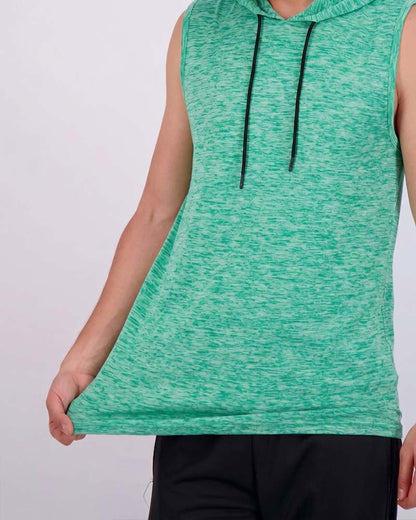 Tank Top Ärmellos Kapuze Sport