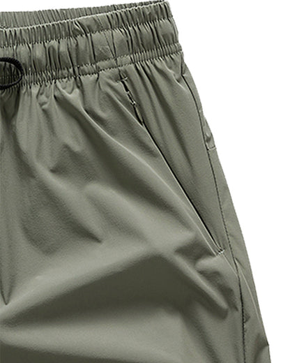Shorts Männer Elastischer Bund Tasche Schnelltrocknend Eis-Seide Sport