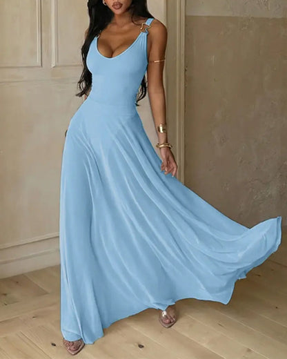 Kleid Tiefer V-Ausschnitt Durchsichtig Slip