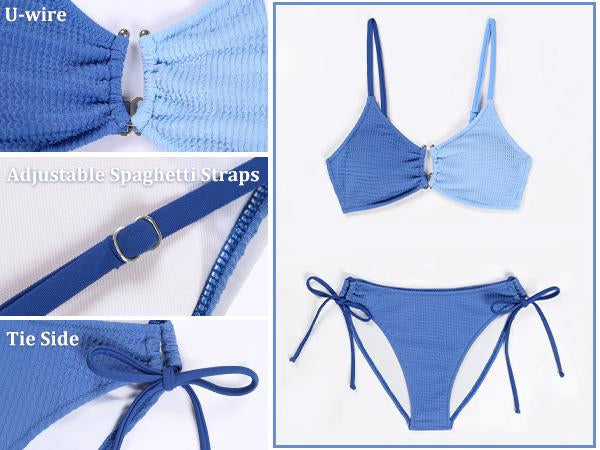 Bikini Damen Sexy Cheeky Hoher Schnitt