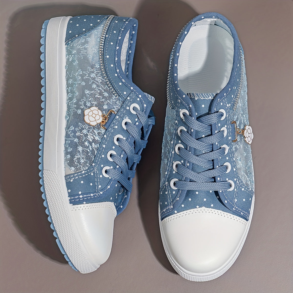 Blue glitter sneaker - Helena