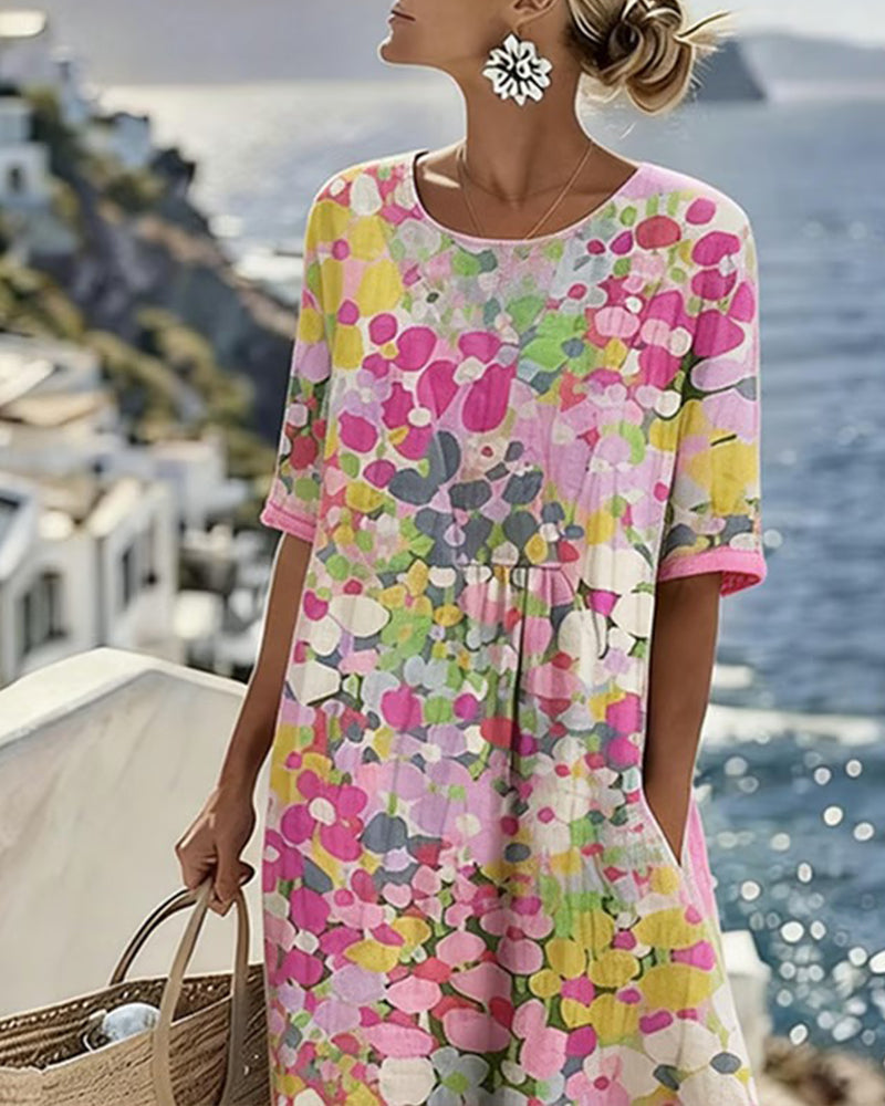 Kleid Gedruckt Locker