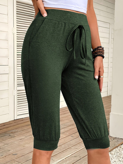 Black Capri Sweatpants - Ella