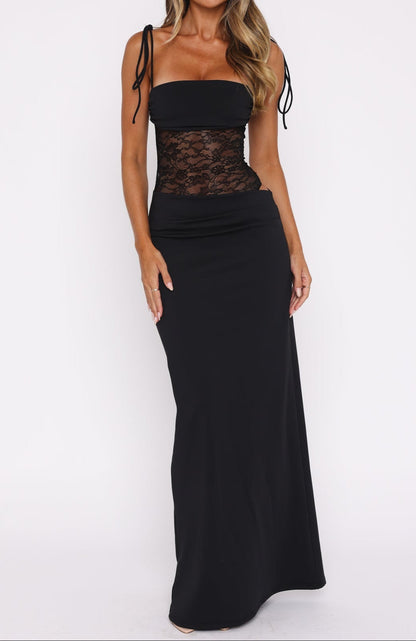 Robe longue Juliana – Noire