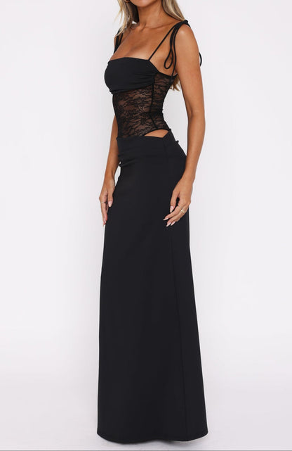 Robe longue Juliana – Noire