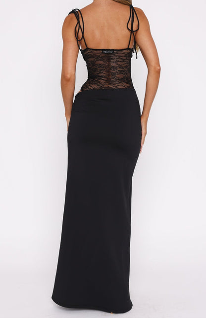 Robe longue Juliana – Noire