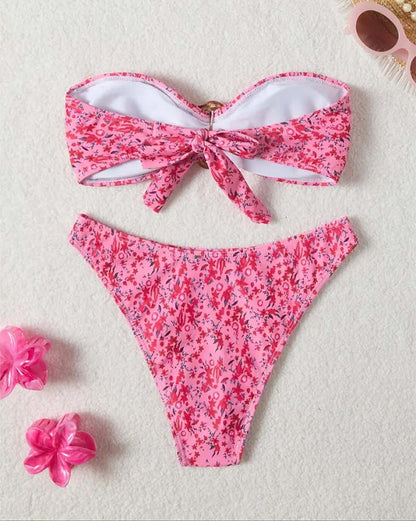 Bikini Bandeau Blumig