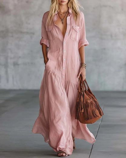 Kleid Stilvolles Langes Hemd