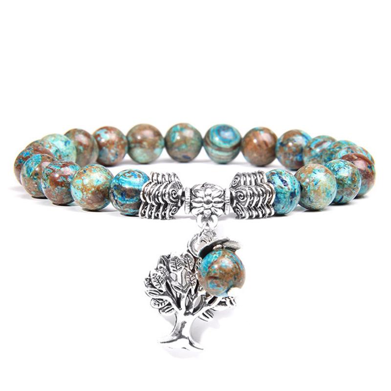 Das Baum des Lebens Ruhe Armband Orchideenstein