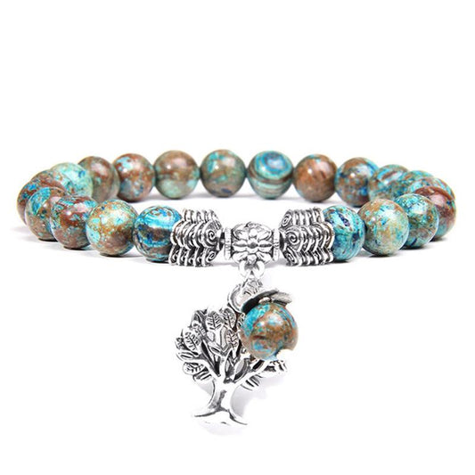 Das Baum des Lebens Ruhe Armband Orchideenstein