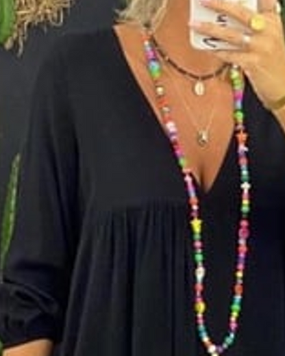 Kleid Gerade Langarm