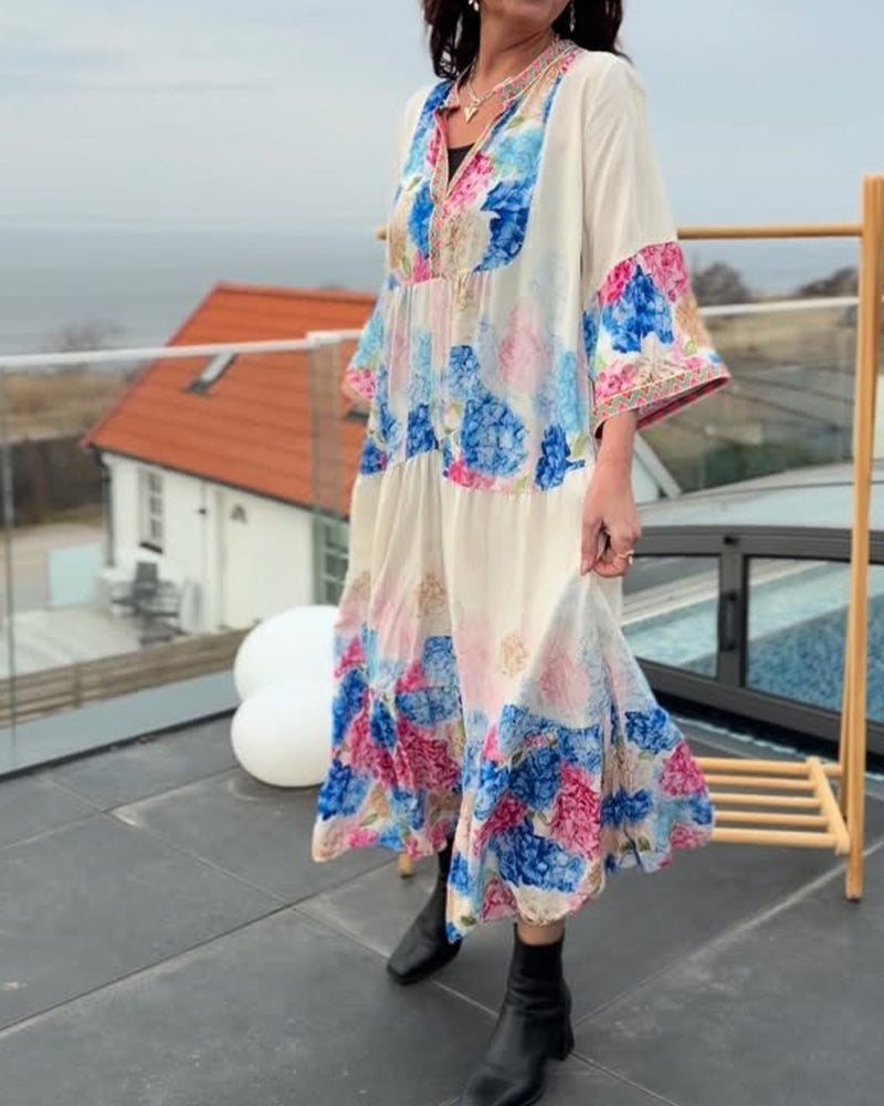 Kleid Bohemian Urlaub Maxi