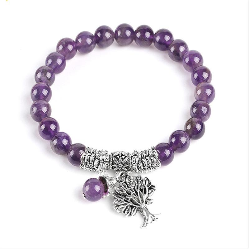 Das Baum des Lebens Ruhe Armband Amethyst