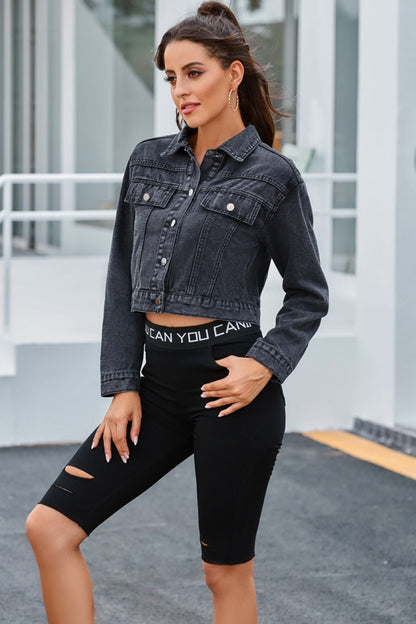 All-Match-Jacke aus gewaschenem Denim