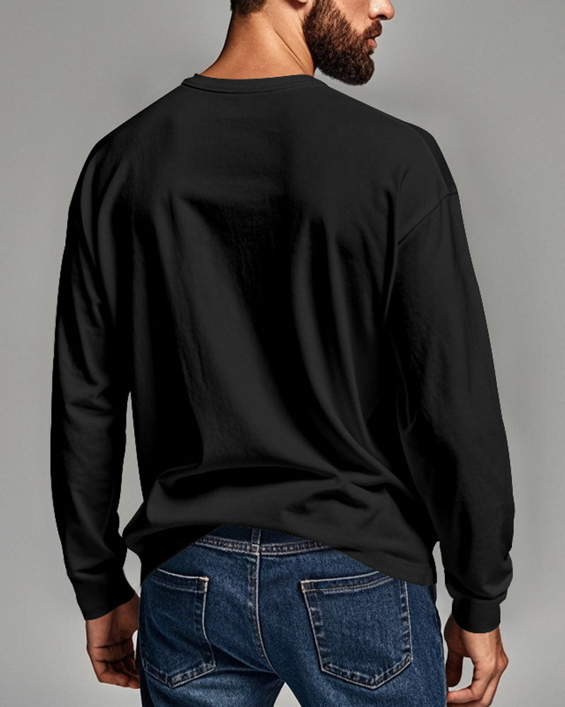 Top Atmungsaktiv Pullover Langarm Herren