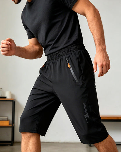 Shorts Herren Lässig Sport Einfarbig Fünf Punkte
