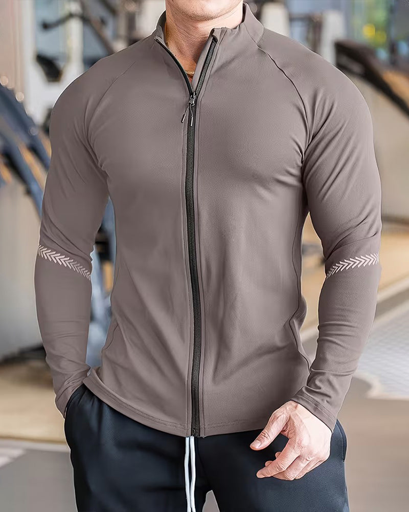 Mäntel Schnelltrocknen Reißverschluss Langarm