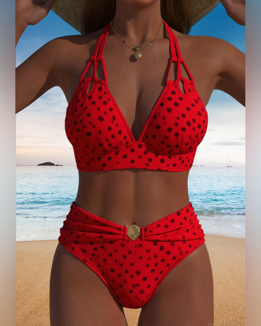 Badeanzug sexy Polka Dot Zweiteiler