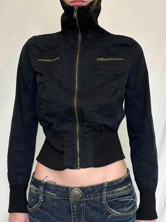 Waist Slimming Zipper Jacket/Taillenverschlankende Jacke mit Reißverschluss