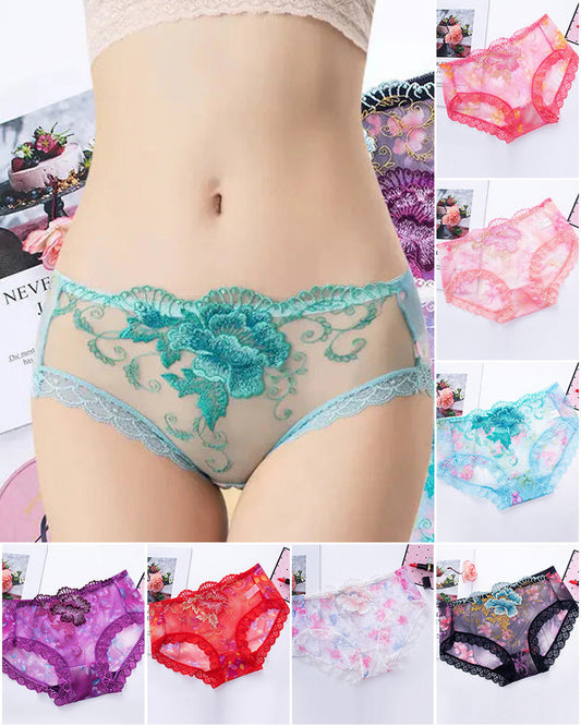 Antibakterielle Slip Mit Spitzenstickerei