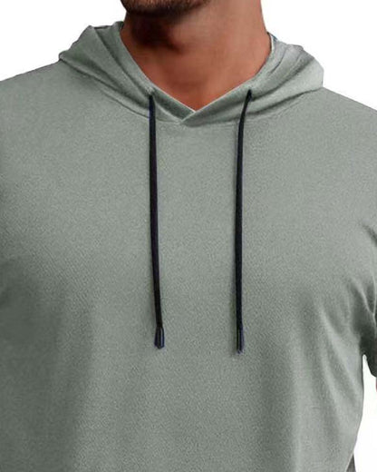 T-Shirt Kapuze Schnell Trocknen Kurzarm