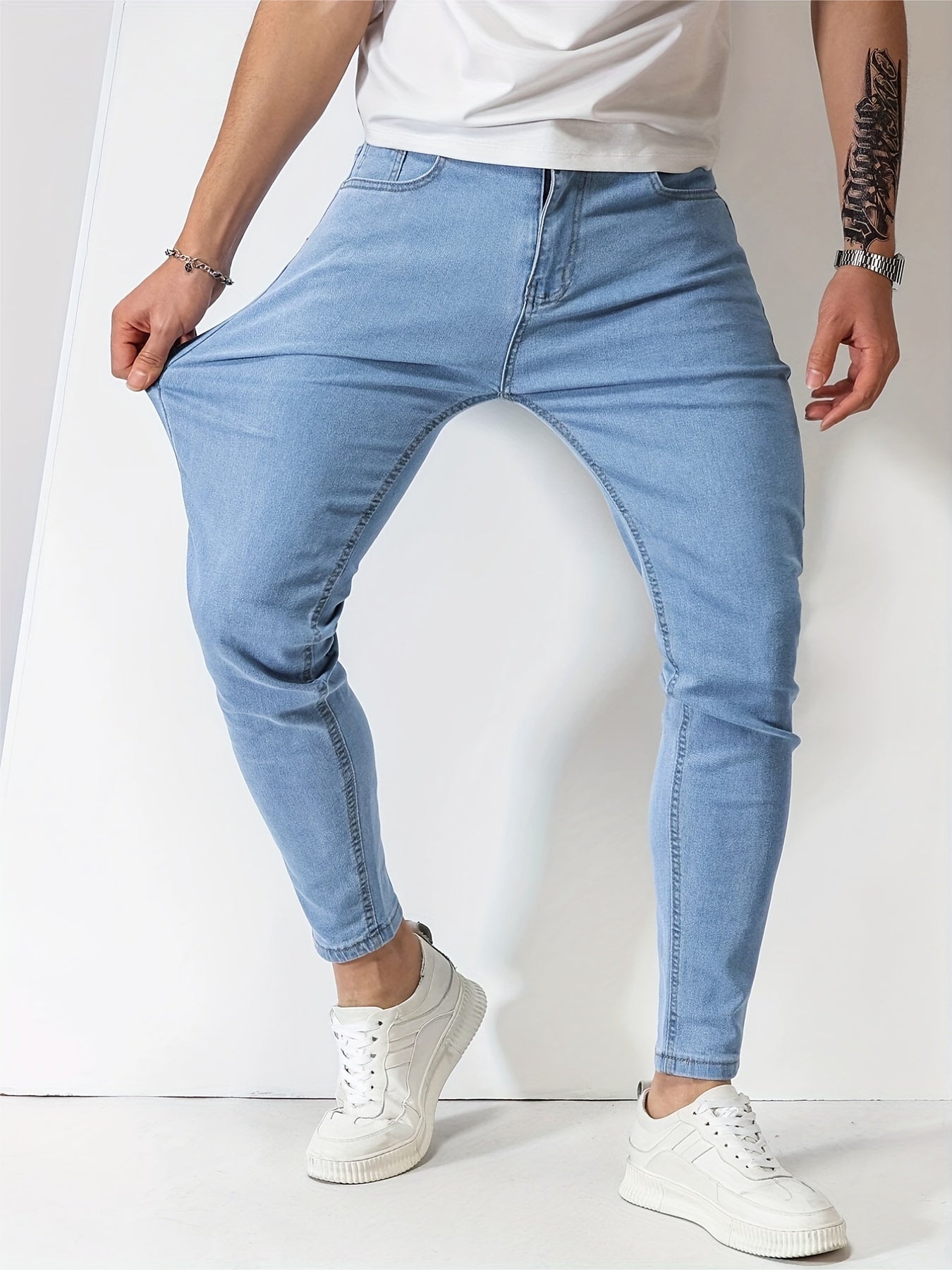 Light blue slim fit jeans - Finn