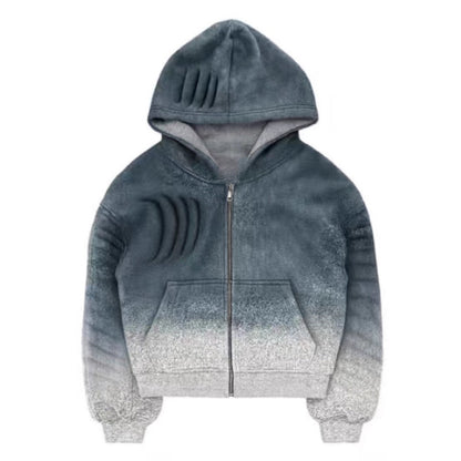 Reversible Zip Up Hoodie Jacket for Women - Liberata