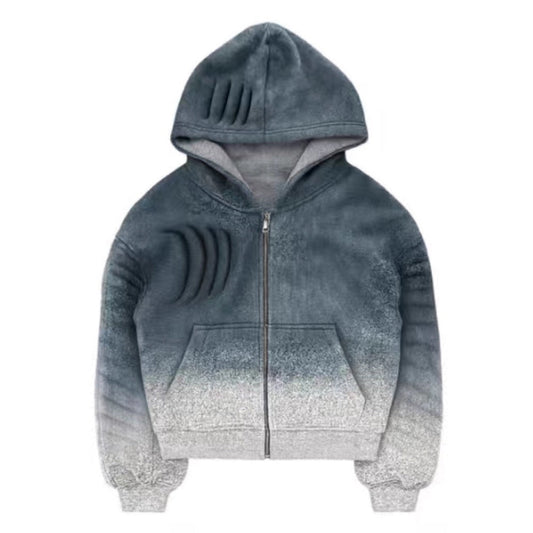 Reversible Zip Up Hoodie Jacket for Women - Liberata