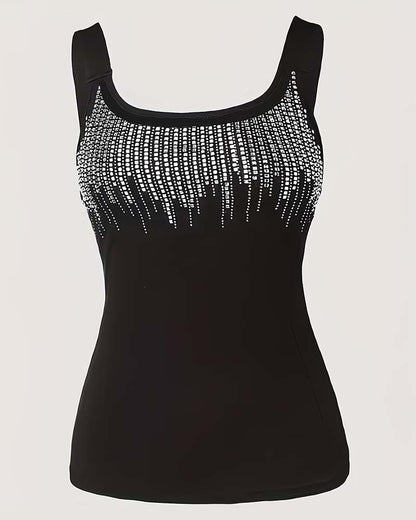 Tanktop Schlanke Passform Hot Girl Stil Einfarbig