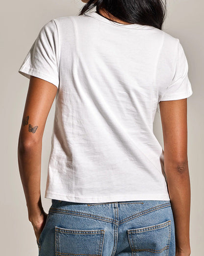 T-Shirt Rundhalsausschnitt Mit Bh Einfarbig