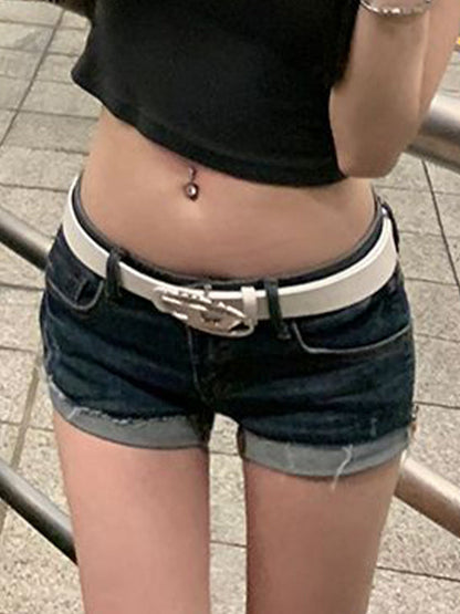 Blaue High Street Jeansshorts von American Vintage