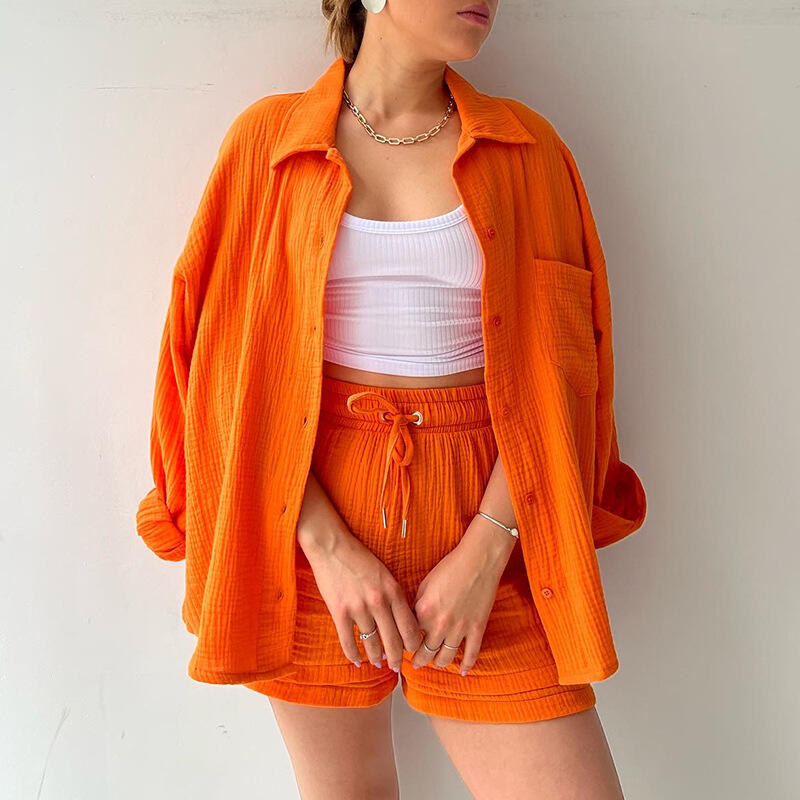 Zweiteilige Damen-Outfits Orange