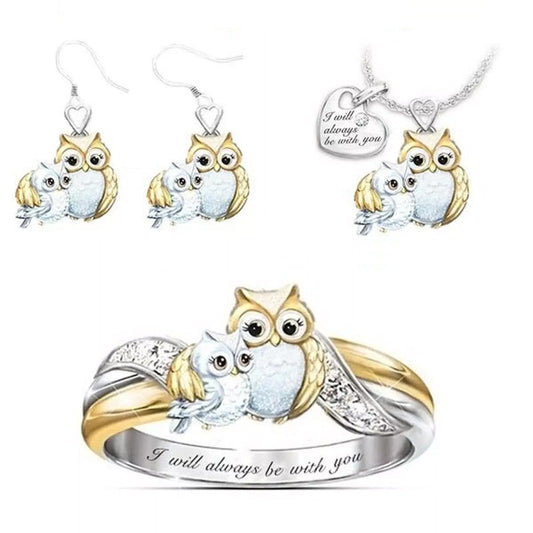 Eltern-Kind-Eulenornamente